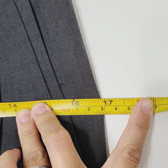 NWT Vintage Jac Dale Charcoal Gray Linen Skirt - Picture 8 of 10
